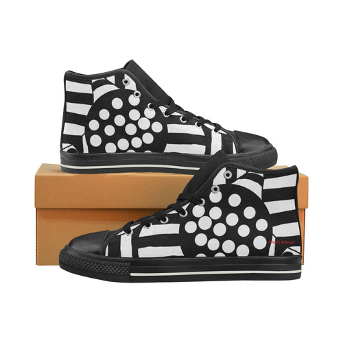 Popop. Inspried by the Magic Island of Gotland. Women's Classic High Top Canvas Shoes (Model 017)