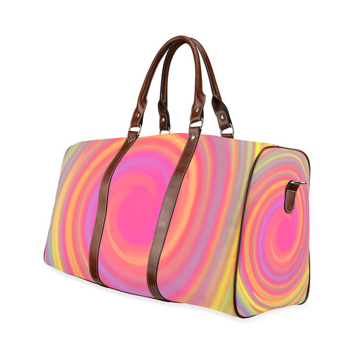 Rainbow Swirls Waterproof Travel Bag/Large (Model 1639)