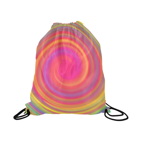 Rainbow Swirls Large Drawstring Bag Model 1604 (Twin Sides)  16.5"(W) * 19.3"(H)