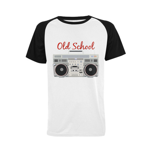 Old School Radio Men's Raglan T-shirt Big Size (USA Size) (Model T11)