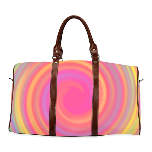 Rainbow Swirls Waterproof Travel Bag/Large (Model 1639)