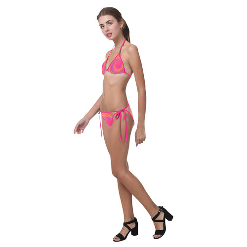 Rainbow Swirls Custom Bikini Swimsuit (Model S01)