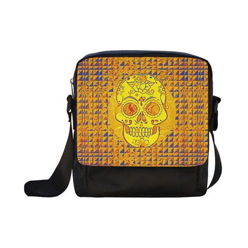 Trendy Skull 5171C by JamColors Crossbody Nylon Bags (Model 1633)