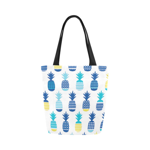 Pineapples Summer Fun Fruit Pattern Canvas Tote Bag (Model 1657)