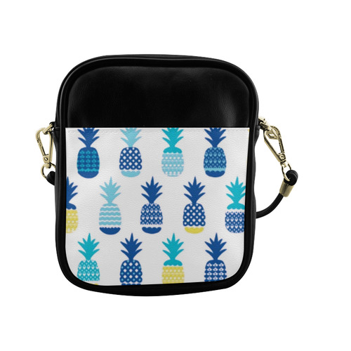 Pineapples Summer Fun Fruit Pattern Sling Bag (Model 1627)