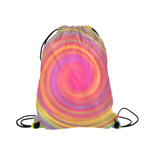 Rainbow Swirls Large Drawstring Bag Model 1604 (Twin Sides)  16.5"(W) * 19.3"(H)