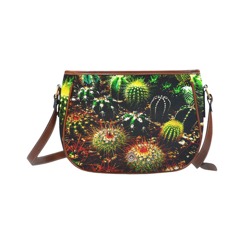 Cactus Plants Saddle Bag/Small (Model 1649) Full Customization