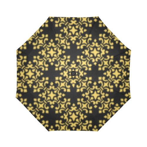 Primrose Yellow Damask Auto-Foldable Umbrella (Model U04)