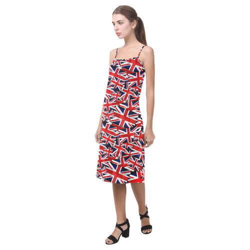 Union Jack British UK Flag Alcestis Slip Dress (Model D05)