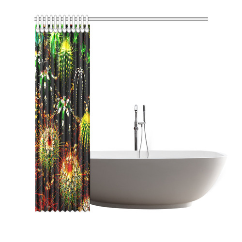 Cactus Plants Shower Curtain 66"x72"