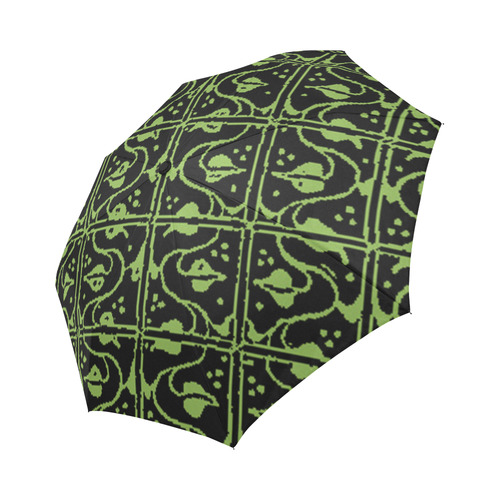 Greenery Leaf and Vines Auto-Foldable Umbrella (Model U04)