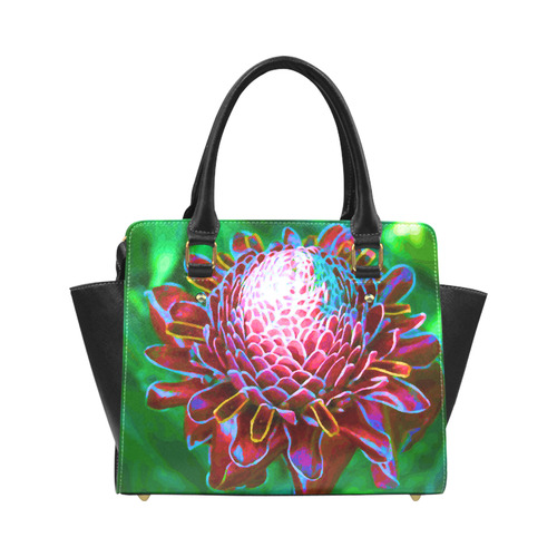 Tropical Floral Digital Painting Classic Shoulder Handbag (Model 1653)