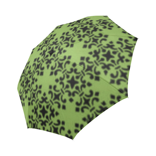 Greenery Damask Auto-Foldable Umbrella (Model U04)