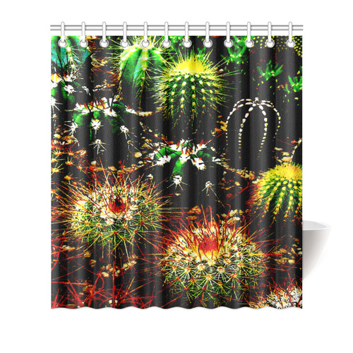 Cactus Plants Shower Curtain 66"x72"