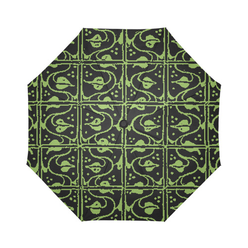 Greenery Leaf and Vines Auto-Foldable Umbrella (Model U04)