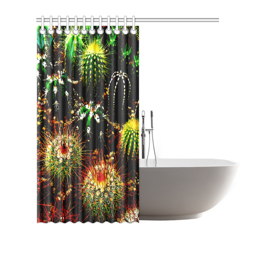 Cactus Plants Shower Curtain 66"x72"