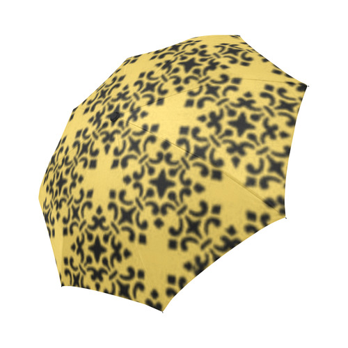 Primrose Yellow Damask Auto-Foldable Umbrella (Model U04)