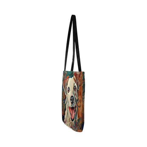 Jack Russel Popart by Nico Bielow Reusable Shopping Bag Model 1660 (Two sides)