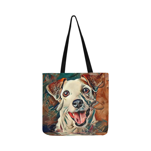 Jack Russel Popart by Nico Bielow Reusable Shopping Bag Model 1660 (Two sides)