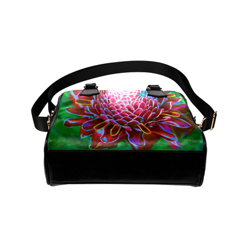 Tropical Floral Digital Painting Shoulder Handbag (Model 1634)