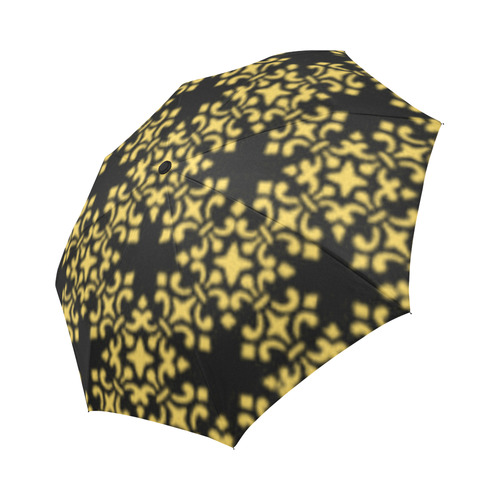 Primrose Yellow Damask Auto-Foldable Umbrella (Model U04)