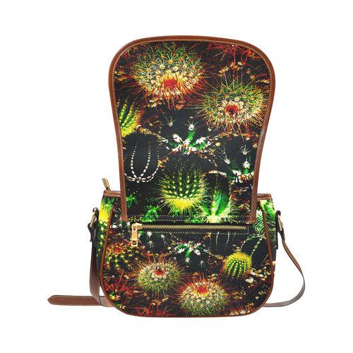 Cactus Plants Saddle Bag/Large (Model 1649)