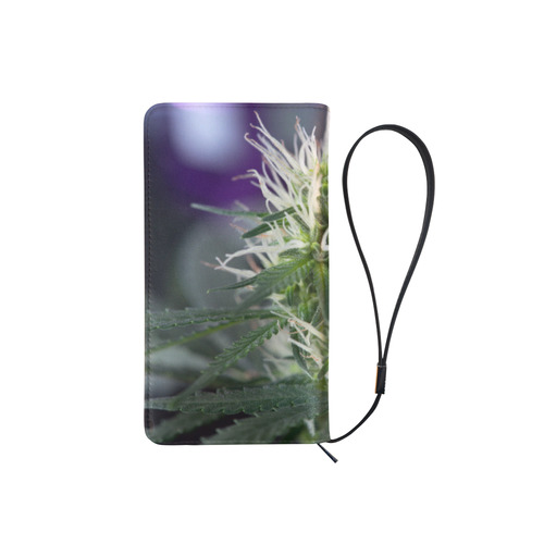 Female Cannabis Flower Men's Clutch Purse （Model 1638）