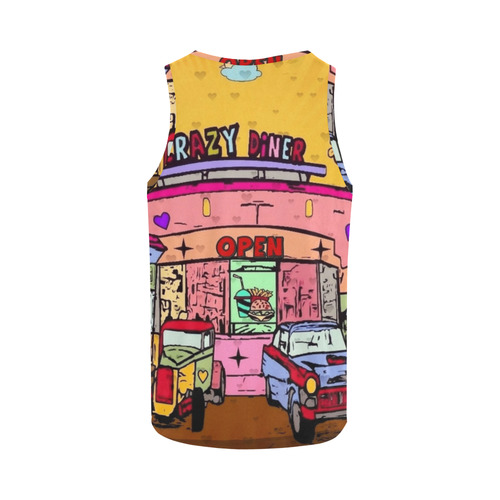 Crazy Diner by Nico Bielow All Over Print Tank Top for Men (Model T43)