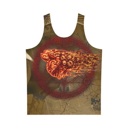 Awesome, creepy flyings skulls All Over Print Tank Top for Men (Model T43)