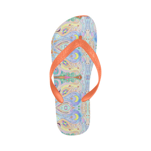 Seashore Drifter Art flip flops Flip Flops for Men/Women (Model 040)