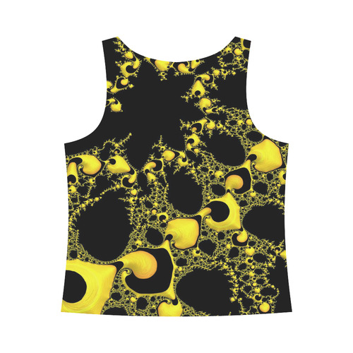 special fractal 04 yellow All Over Print Tank Top for Women (Model T43)