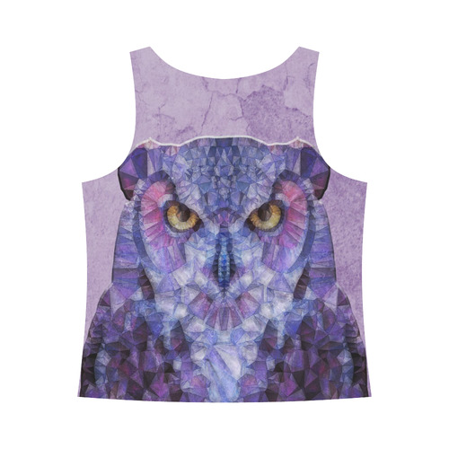 Polygon Owl All Over Print Tank Top for Women (Model T43)