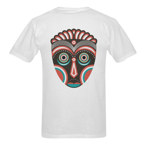 Lulua Ethnic Tribal Mask Sunny Men's T- shirt (Model T06)