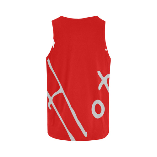 Red Hot All Over Print Tank Top for Women (Model T43)