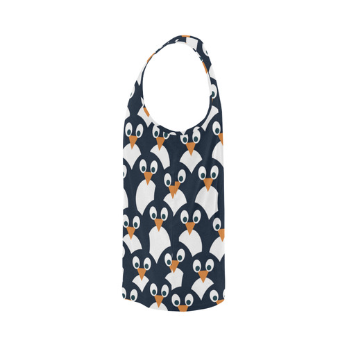 Penguin Pattern All Over Print Tank Top for Men (Model T43)