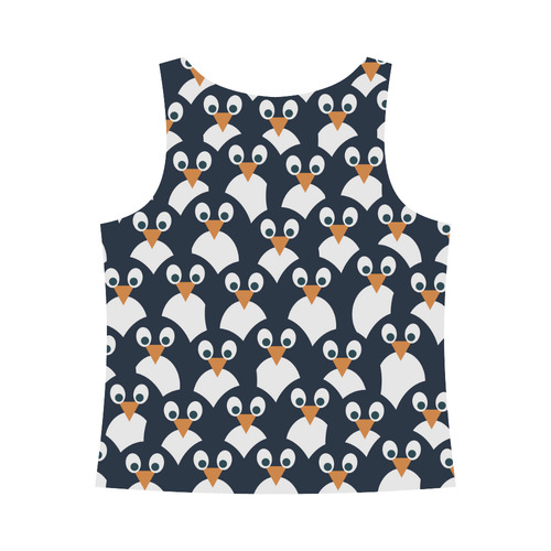 Penguin Pattern All Over Print Tank Top for Women (Model T43)