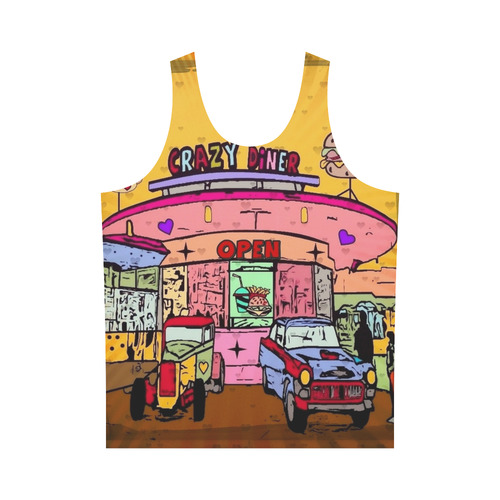 Crazy Diner by Nico Bielow All Over Print Tank Top for Men (Model T43)