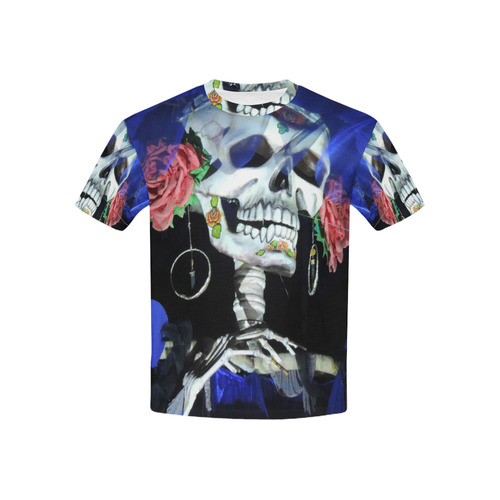 Sugar Skull and Roses Kids' All Over Print T-shirt (USA Size) (Model T40)