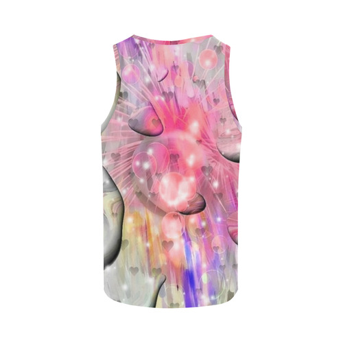 Pink Drops by Nico Bielow All Over Print Tank Top for Women (Model T43)