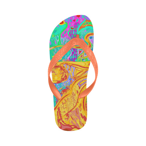 Hair of the Divine Universe flip flops Flip Flops for Men/Women (Model 040)