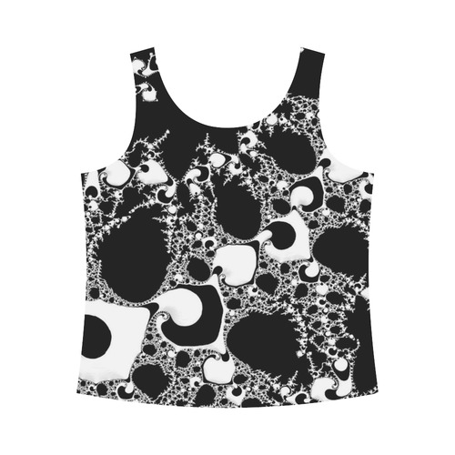 special fractal 04 B&W All Over Print Tank Top for Women (Model T43)