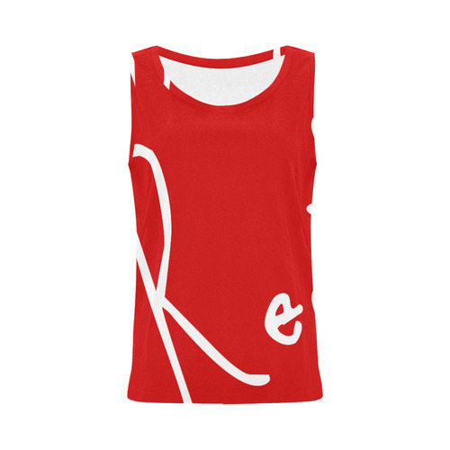 Red Hot All Over Print Tank Top for Women (Model T43)