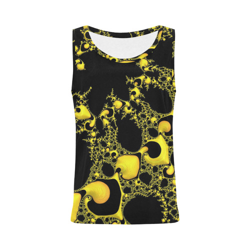 special fractal 04 yellow All Over Print Tank Top for Women (Model T43)