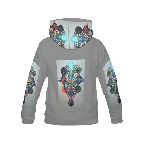 Tree of Life Glow All Over Print Hoodie for Women (USA Size) (Model H13)