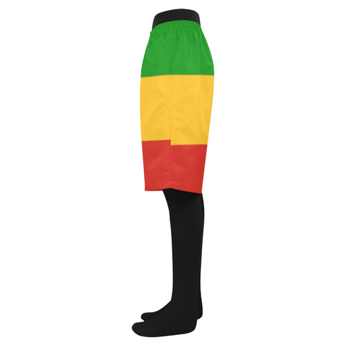 Rastafari Flag Colored Stripes Men's Swim Trunk (Model L21)