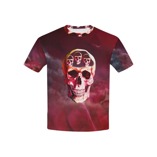 Funny Skulls Kids' All Over Print T-shirt (USA Size) (Model T40)