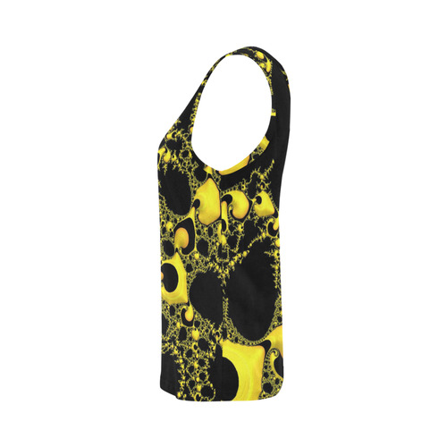 special fractal 04 yellow All Over Print Tank Top for Women (Model T43)