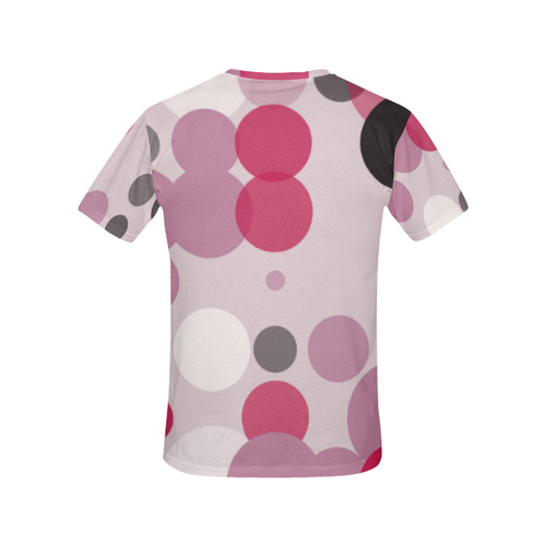 floating dots All Over Print T-Shirt for Women (USA Size) (Model T40)