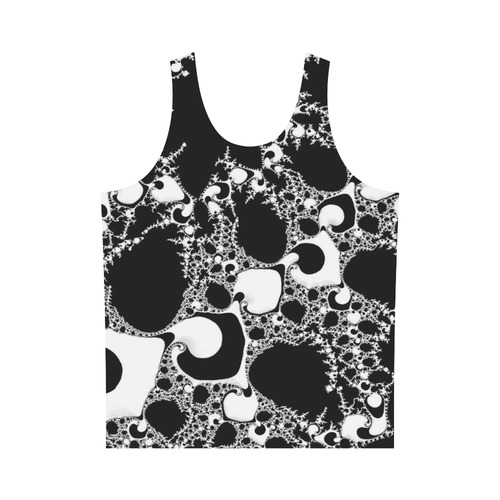 special fractal 04 B&W All Over Print Tank Top for Men (Model T43)