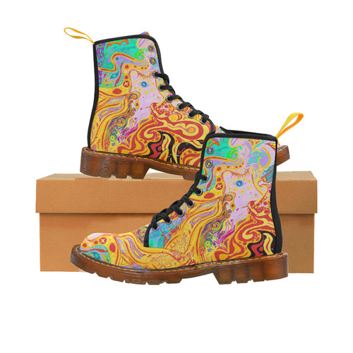 Hair of the Divine Universe Art Boots Martin Boots For Women Model 1203H